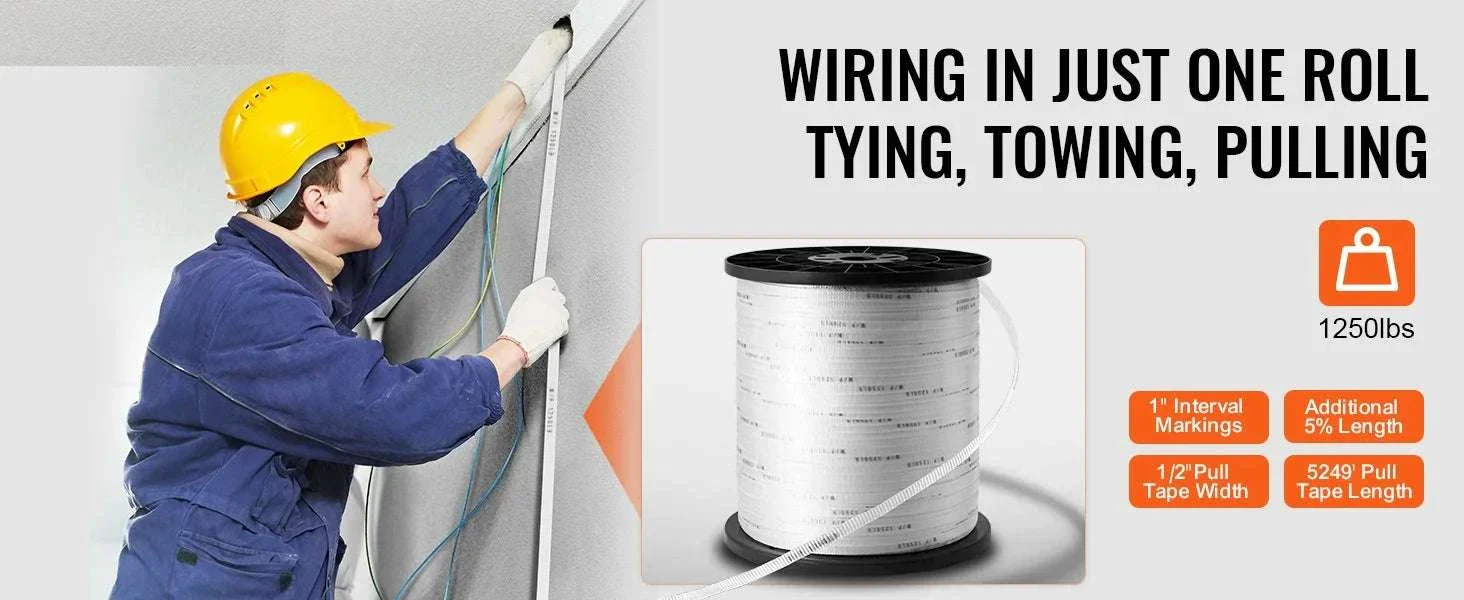 Polyester Pull Tape Flat Rope for Cable Pulling and Conduit Work - Image 8