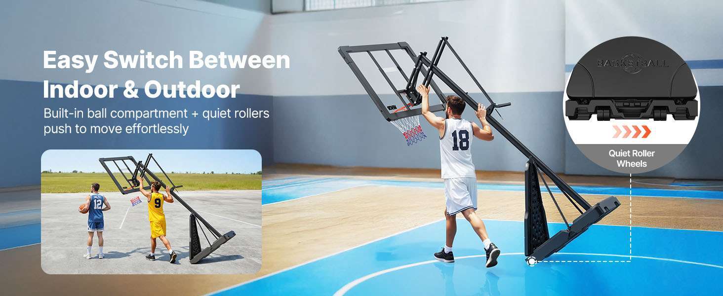 Adjustable Portable Basketball Hoop System with 44–54 Inch Backboard - Image 11