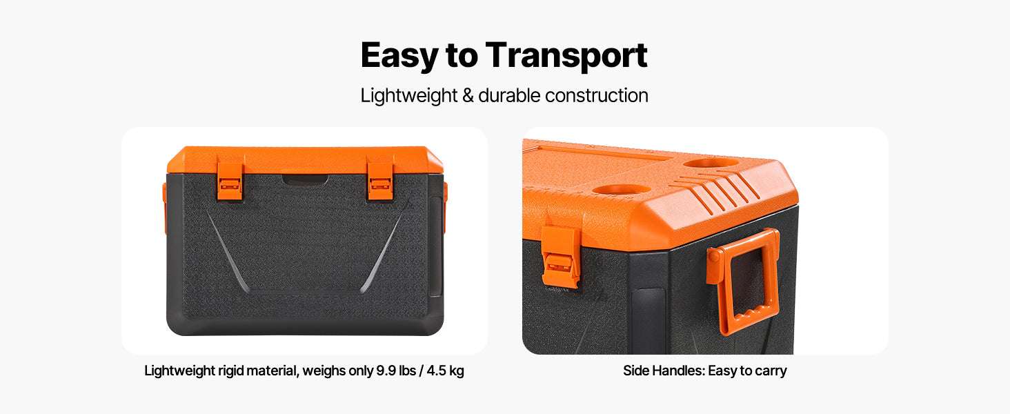 63QT Portable Hard Cooler with Ice Retention for Camping & Travel - Image 11