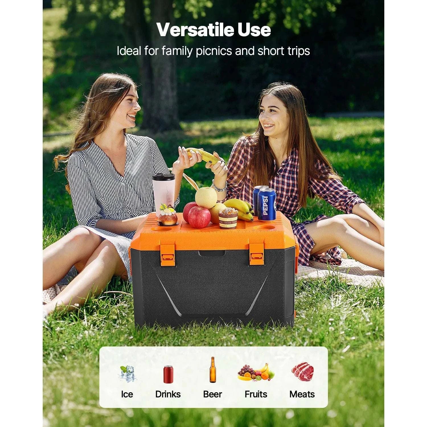 63QT Portable Hard Cooler with Ice Retention for Camping & Travel - Image 6