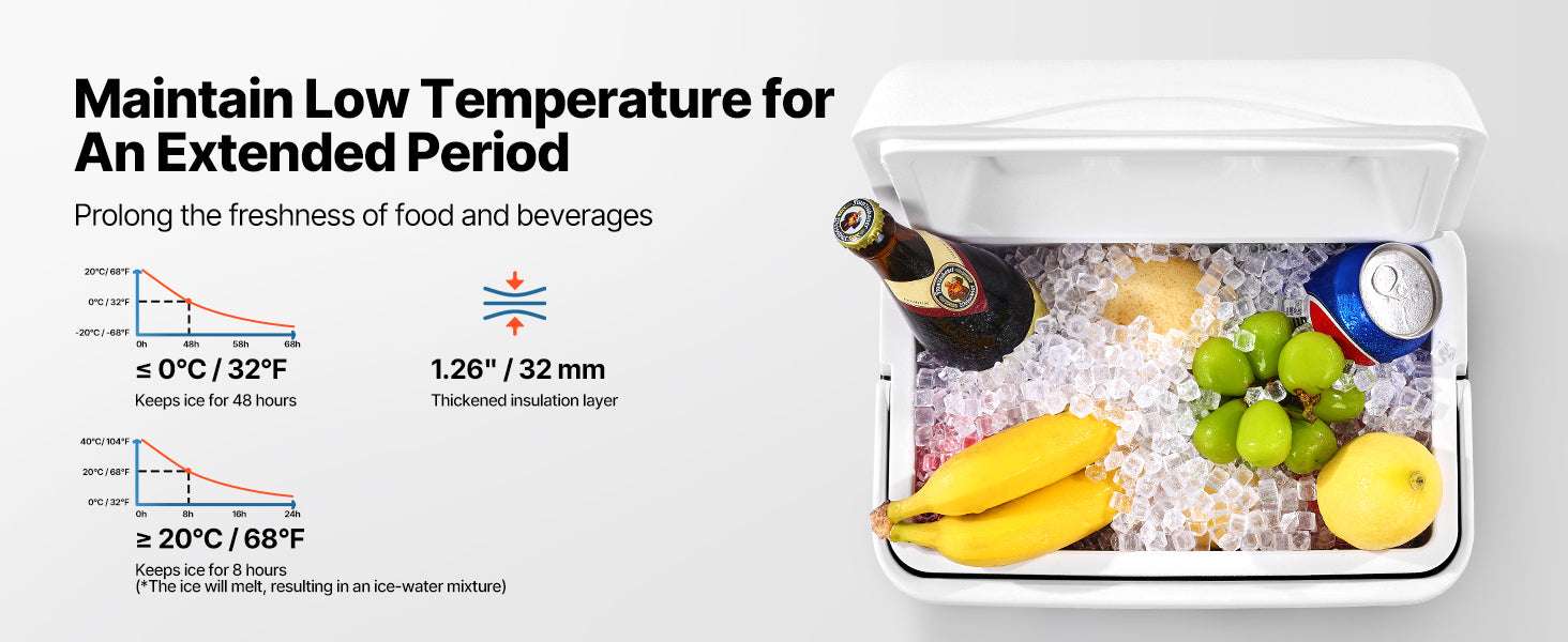 Portable 8.5QT Hard Cooler with 48H Ice Retention & Handle - Image 10