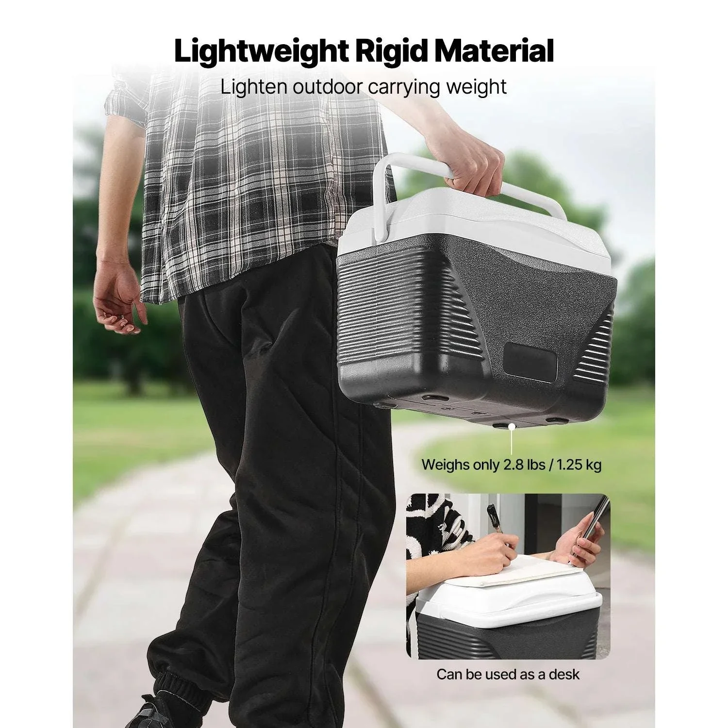 Portable 8.5QT Hard Cooler with 48H Ice Retention & Handle - Image 4
