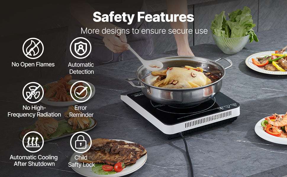 Portable Induction Cooktop 1500W with 9 Heat Levels & Timer - Image 12