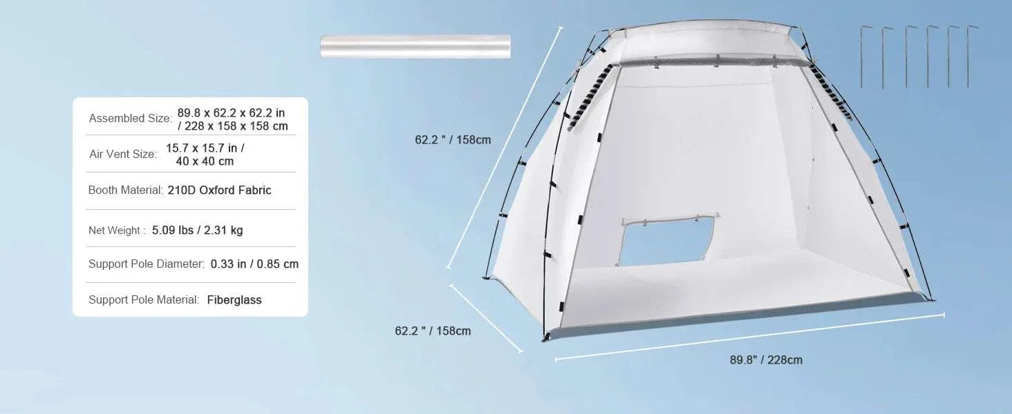 Portable Spray Paint Tent Booth for DIY Furniture & Projects - Image 14