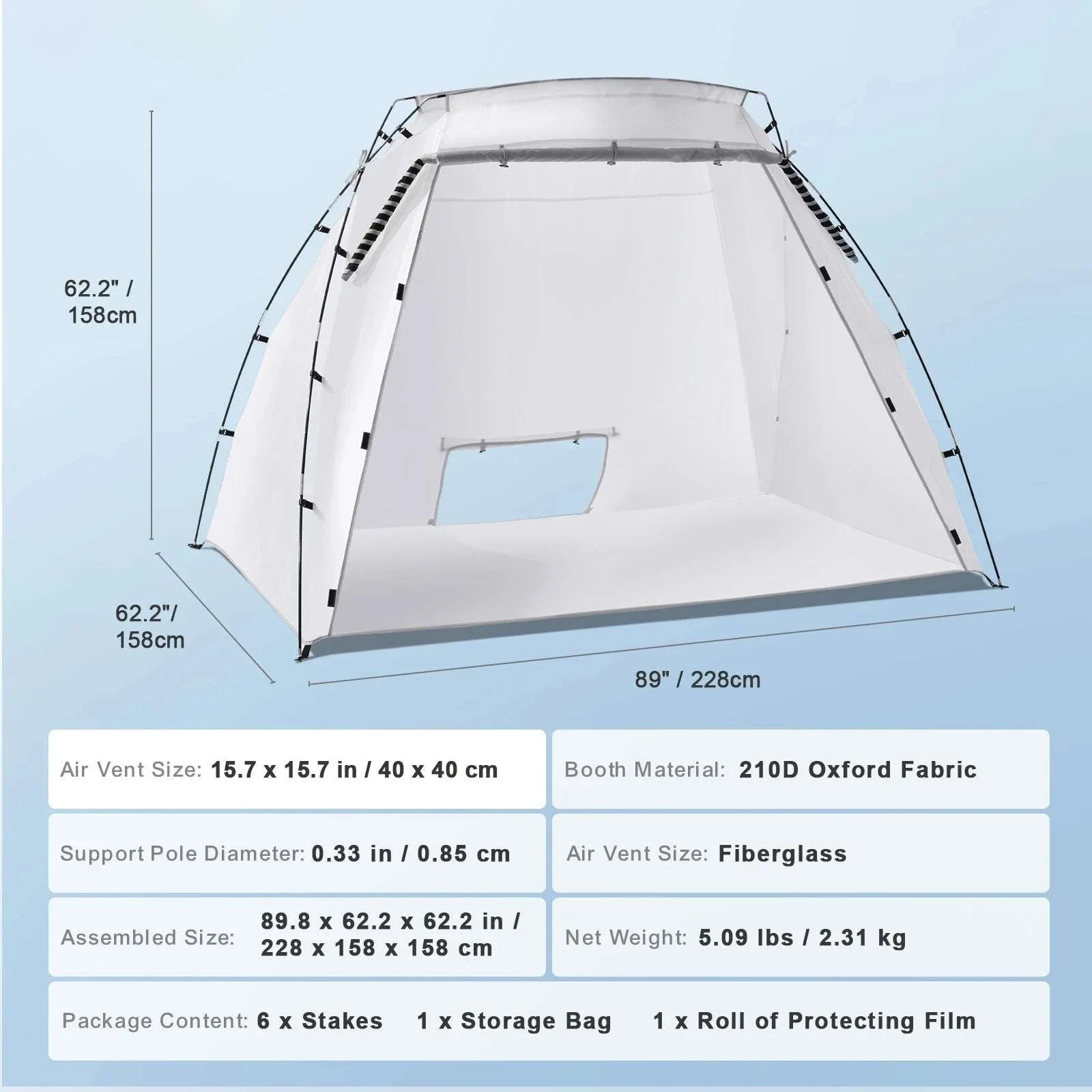 Portable Spray Paint Tent Booth for DIY Furniture & Projects - Image 16