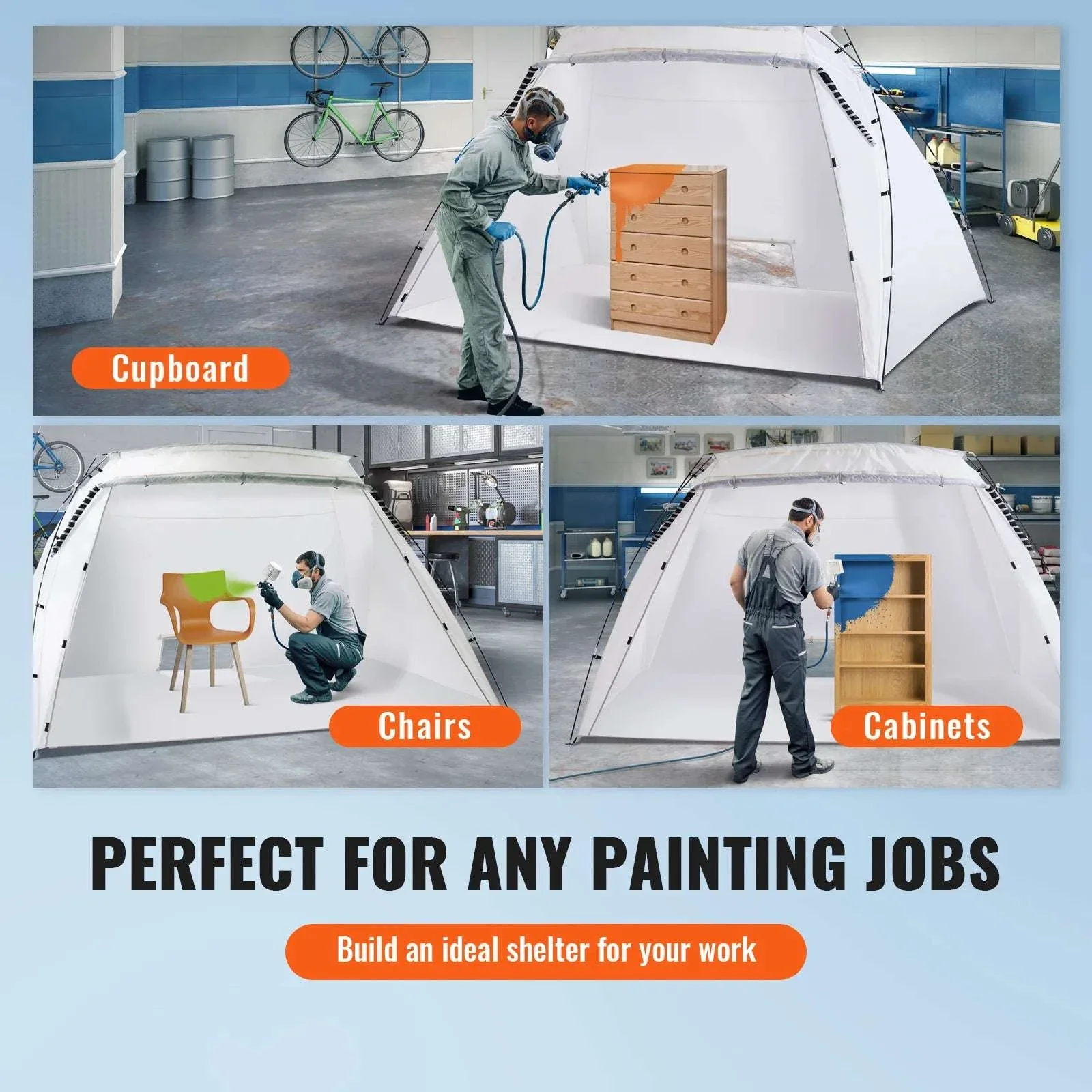 Portable Spray Paint Tent Booth for DIY Furniture & Projects - Image 4