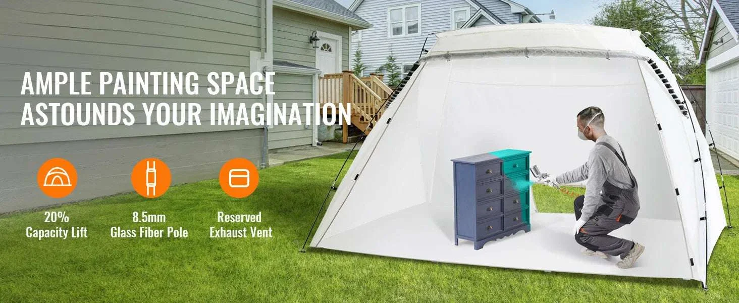 Portable Spray Paint Tent Booth for DIY Furniture & Projects - Image 8