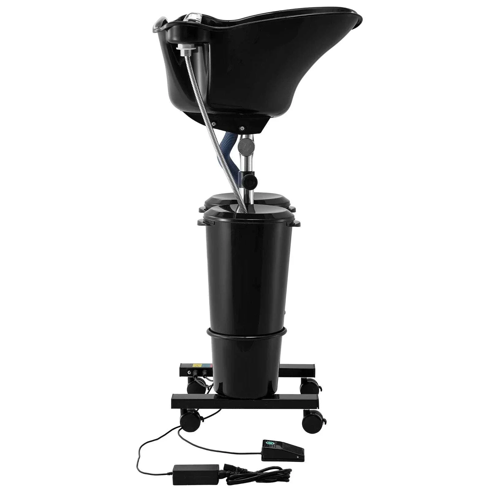 Portable Shampoo Bowl with Electric Pump Adjustable Salon Sink