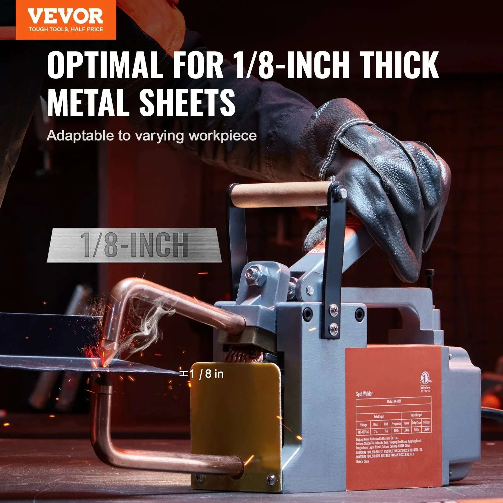 Portable 8KVA Spot Welder Gun for Metal Sheets up to 1/8" - Image 2
