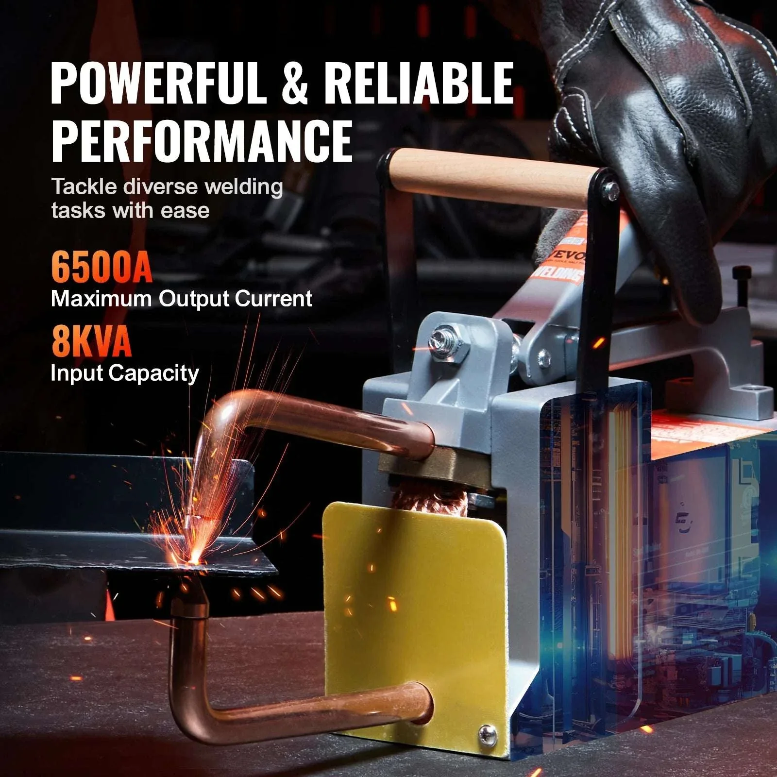 Portable 8KVA Spot Welder Gun for Metal Sheets up to 1/8" - Image 3