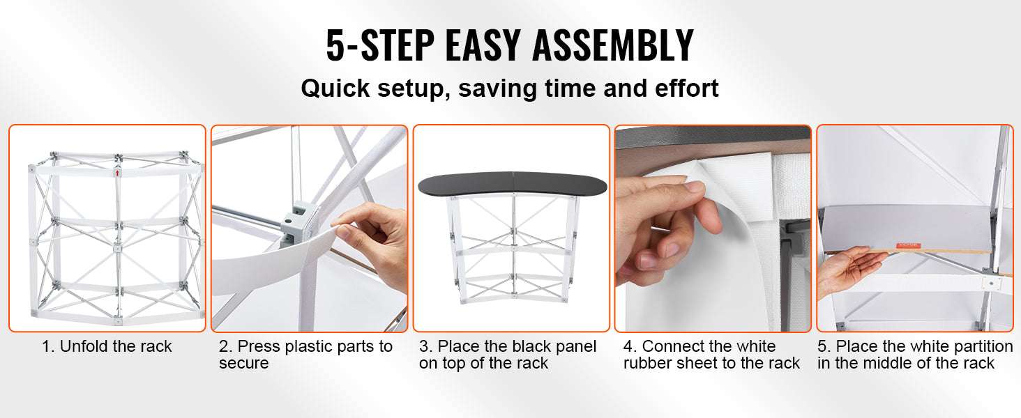 Portable Trade Show Counter Stand Foldable Podium Display Table - Image 11