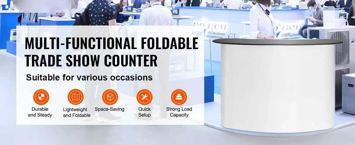 Portable Trade Show Counter Stand Foldable Podium Display Table - Image 8