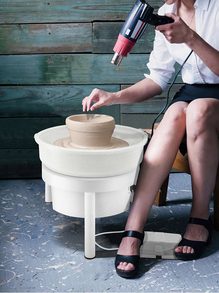 14" Electric Pottery Wheel with Foot Pedal 450W Ceramic Machine - Image 9