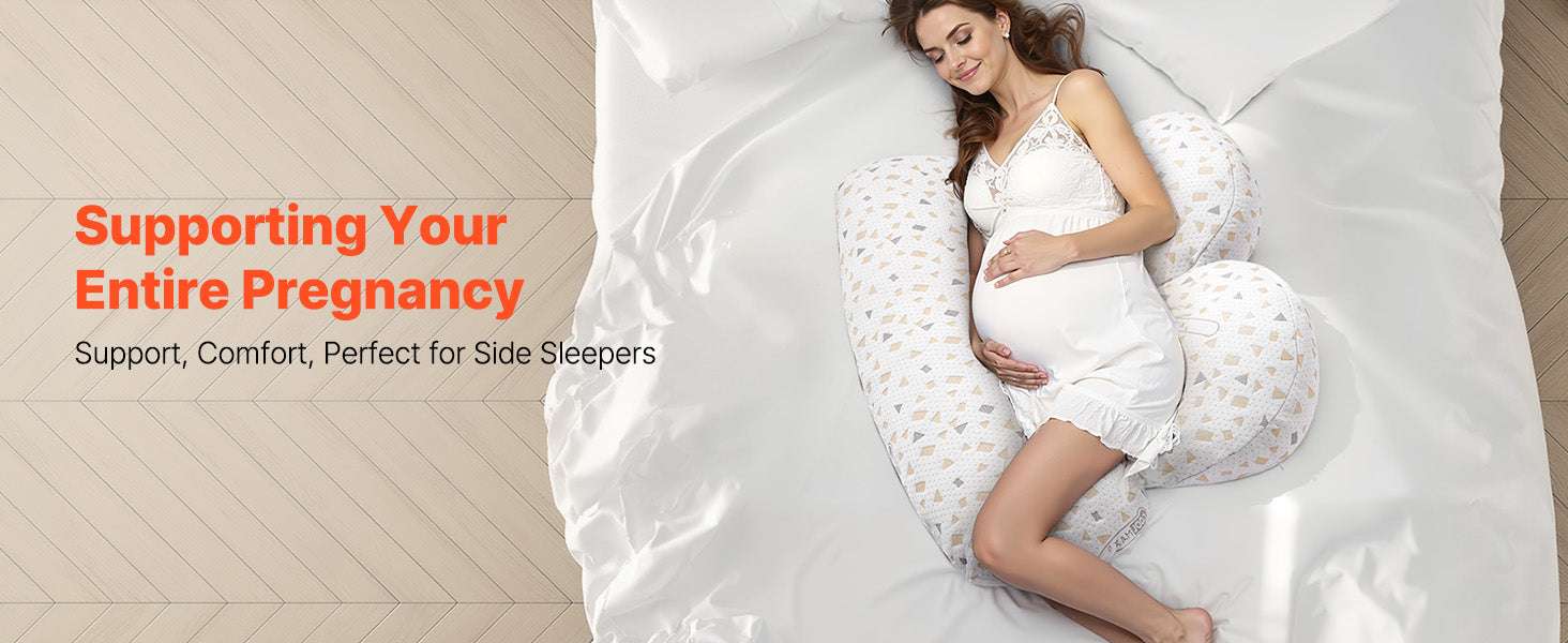 Adjustable Pregnancy Pillow with Washable Cover & Full Body Support - Image 8