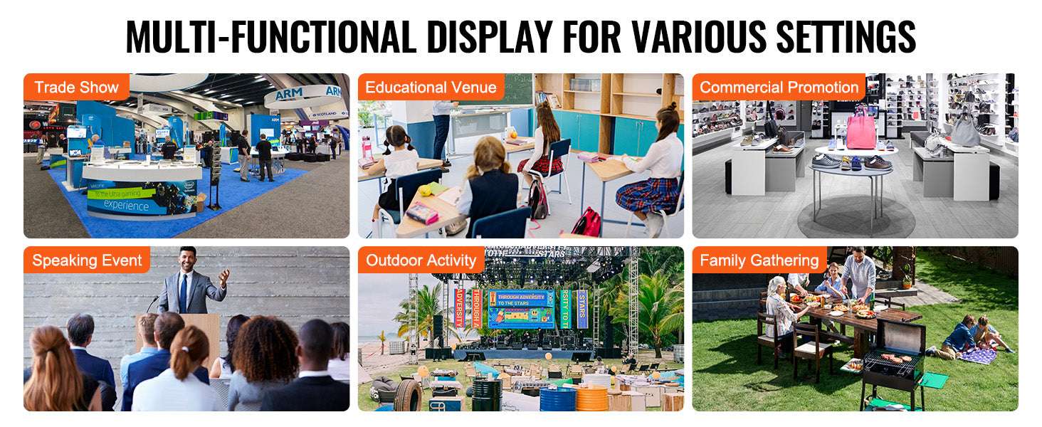 Portable Trade Show Counter Table with Shelf and Display Panel - Image 12