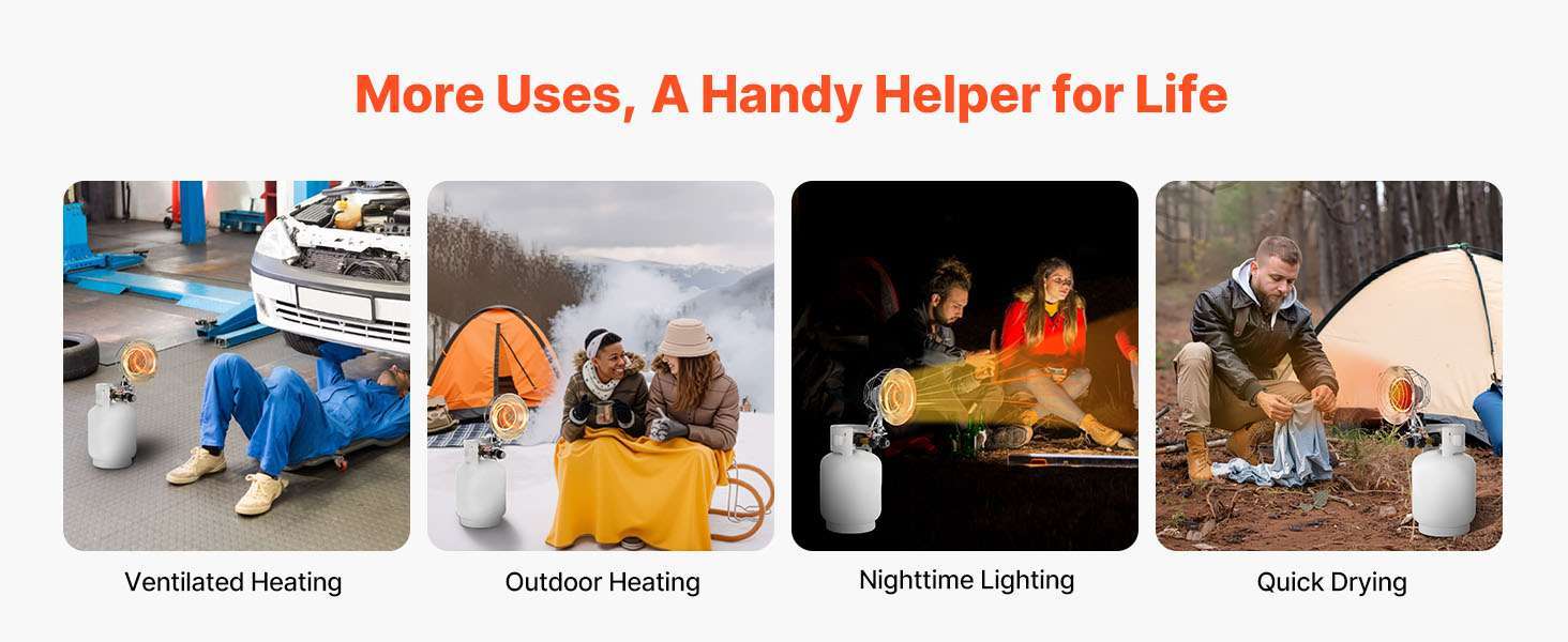 15000 BTU Propane Tank Top Heater with 180° Infrared Heat - Image 12