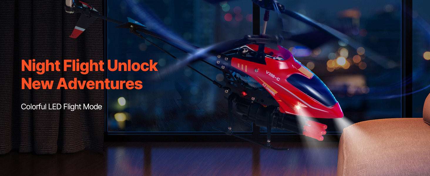 2.4GHz RC Helicopter with Altitude Hold & LED Lights for Kids - Image 10