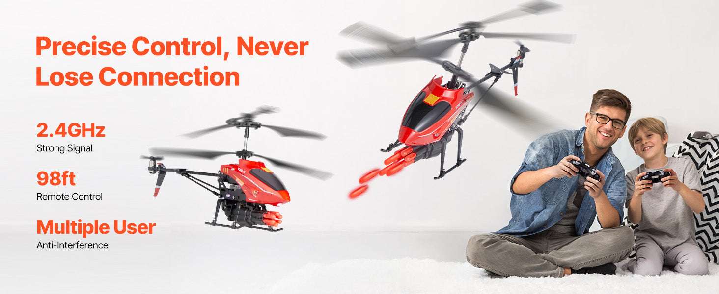 2.4GHz RC Helicopter with Altitude Hold & LED Lights for Kids - Image 12