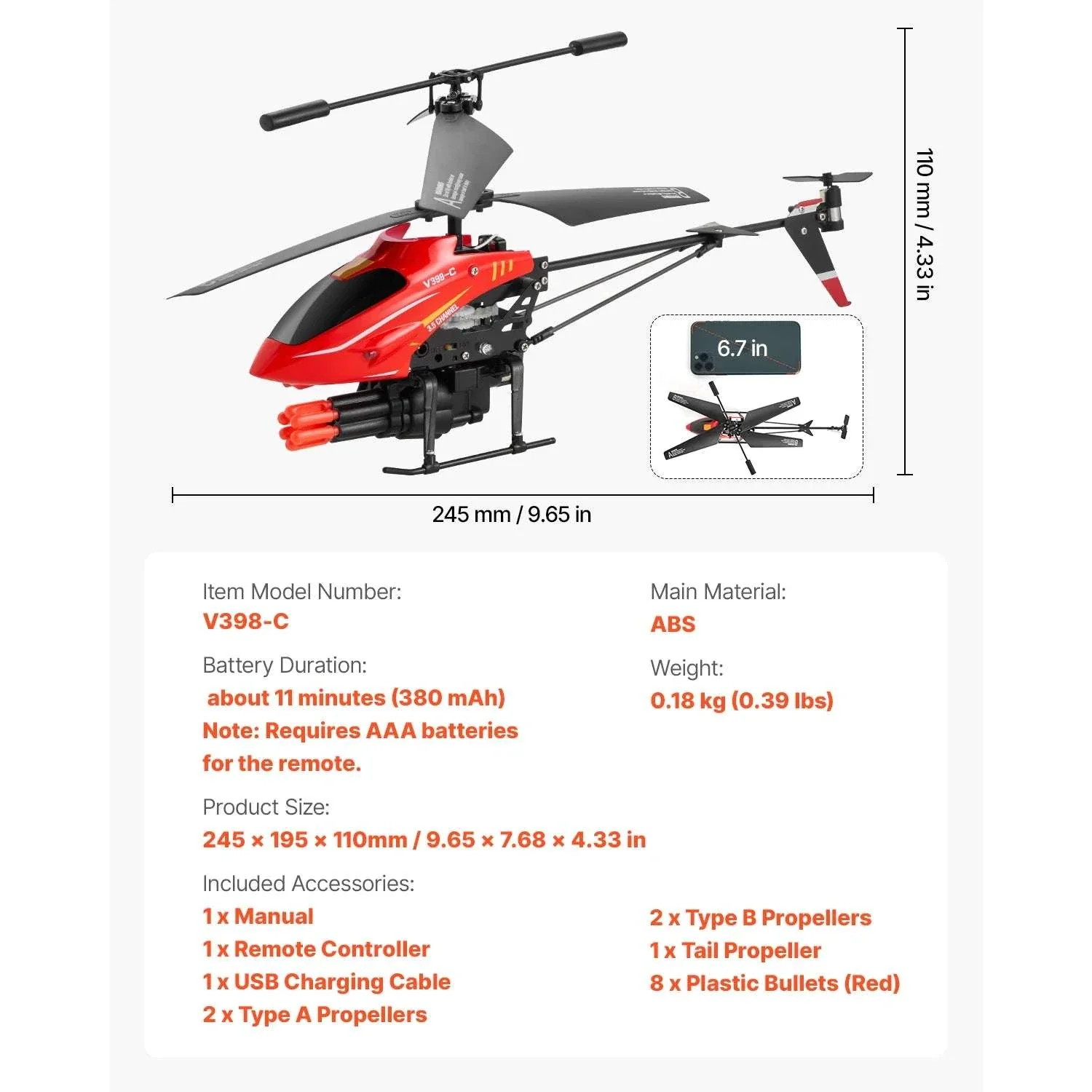 2.4GHz RC Helicopter with Altitude Hold & LED Lights for Kids - Image 14