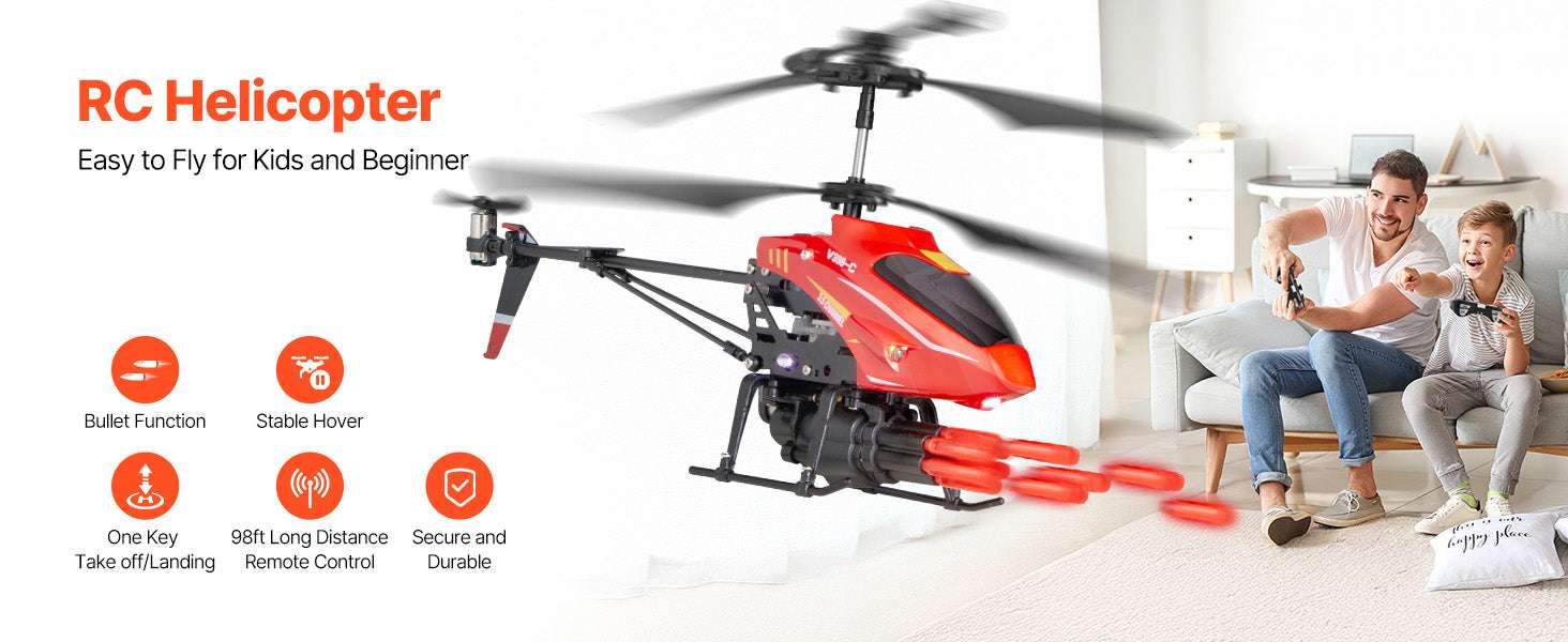 2.4GHz RC Helicopter with Altitude Hold & LED Lights for Kids - Image 8