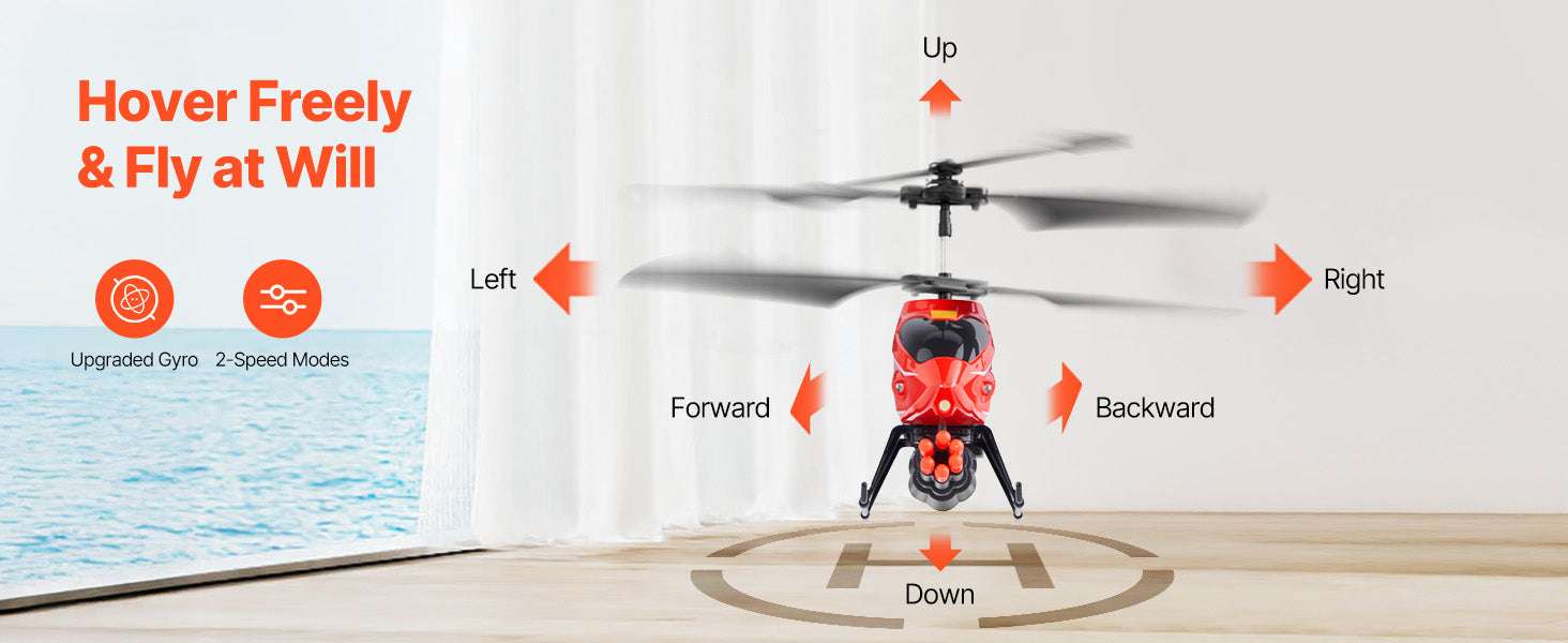 2.4GHz RC Helicopter with Altitude Hold & LED Lights for Kids - Image 9