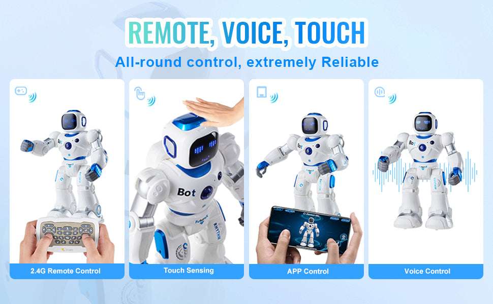 Smart RC Robot Toy with App Control, Voice Commands & Programming - Image 10