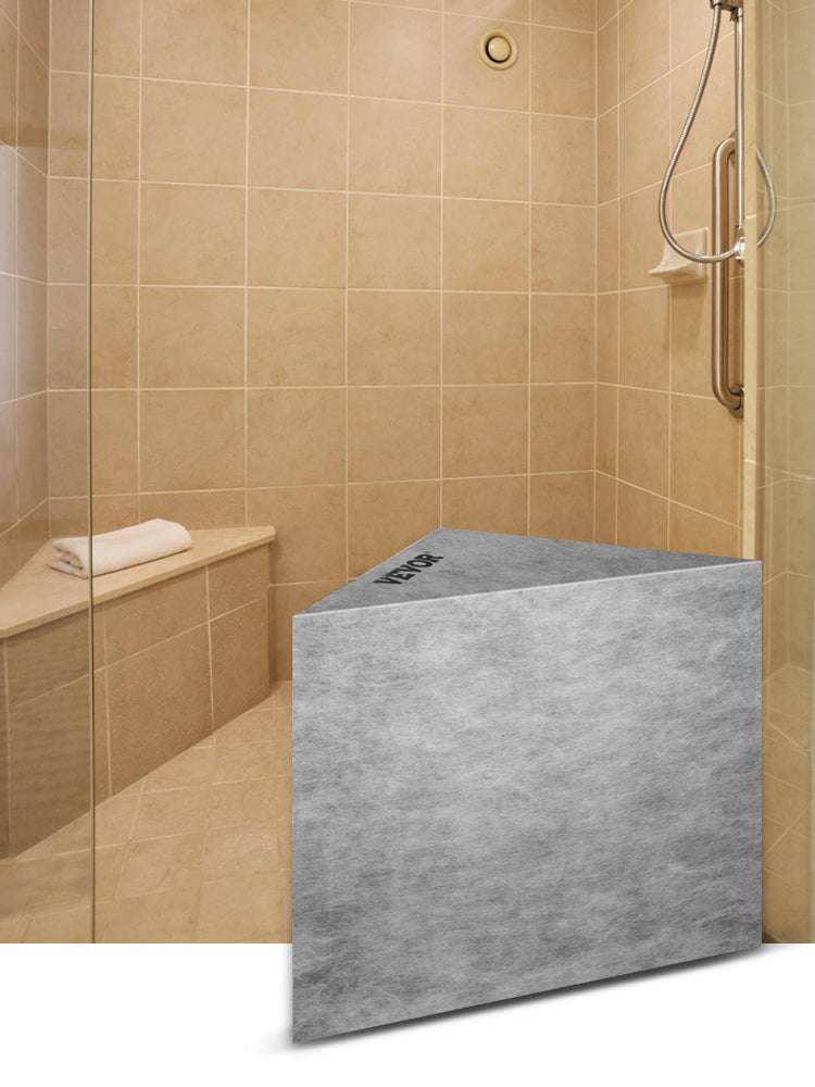 Corner Tile Shower Seat 22.4" Waterproof Bench 440lb Capacity - Image 9