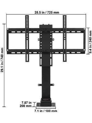 Motorized TV Lift Stand with Remote, Adjustable Height 42.3"–73.8" - Image 22
