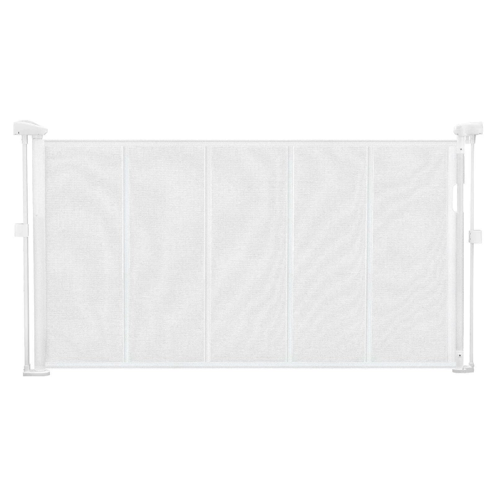 Retractable Baby Gate for Stairs & Doorways Extends Up to 110” Wide