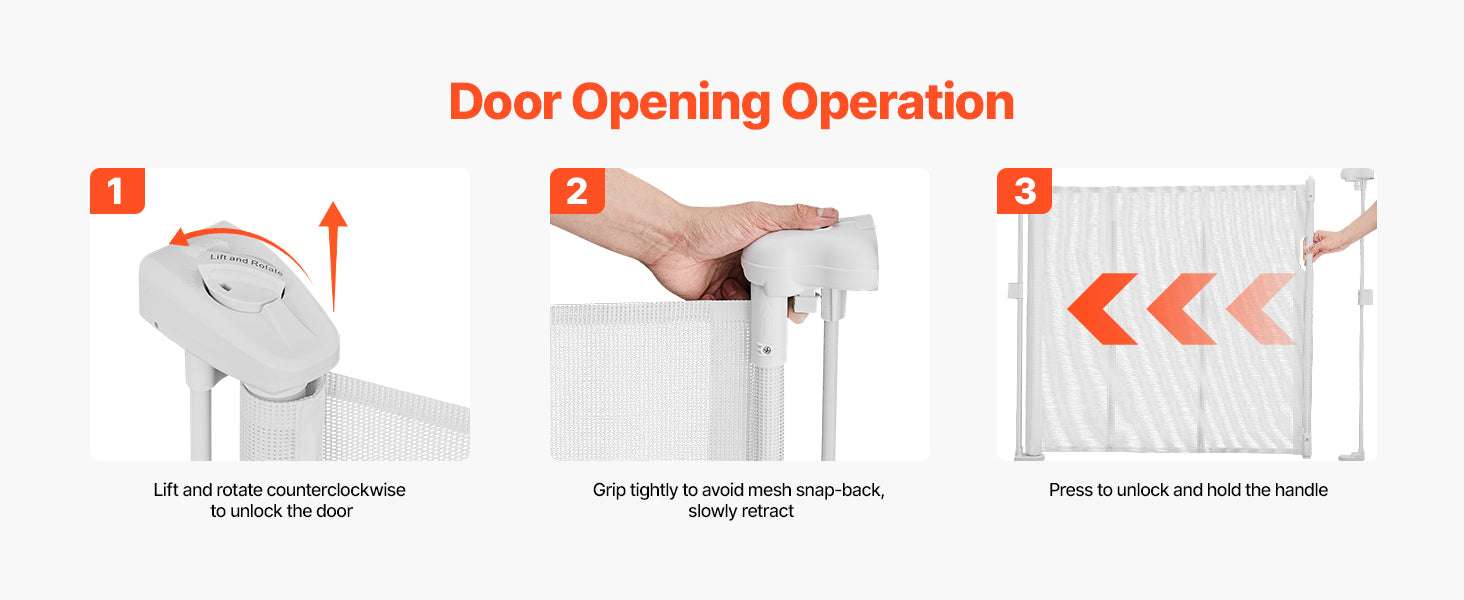 Retractable Baby Gate for Stairs & Doorways Extends Up to 110” Wide - Image 14
