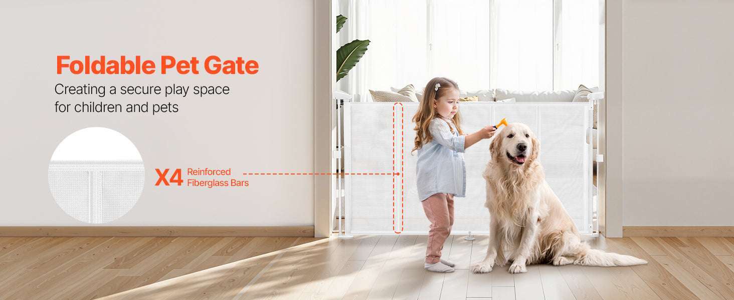 Retractable Baby Gate for Stairs & Doorways Extends Up to 110” Wide - Image 8