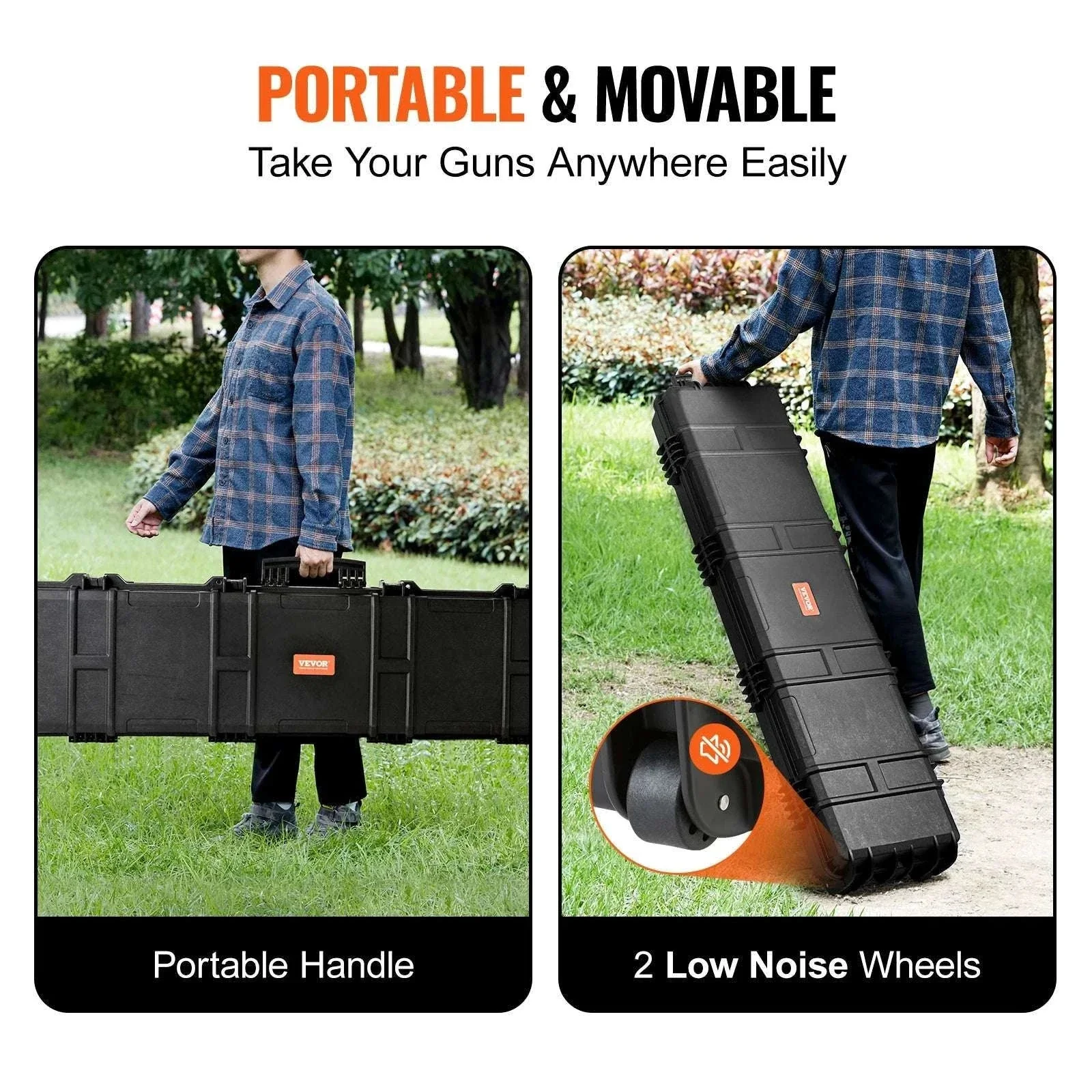 Waterproof Rifle Hard Case with Wheels & Custom Foam Storage - Image 6