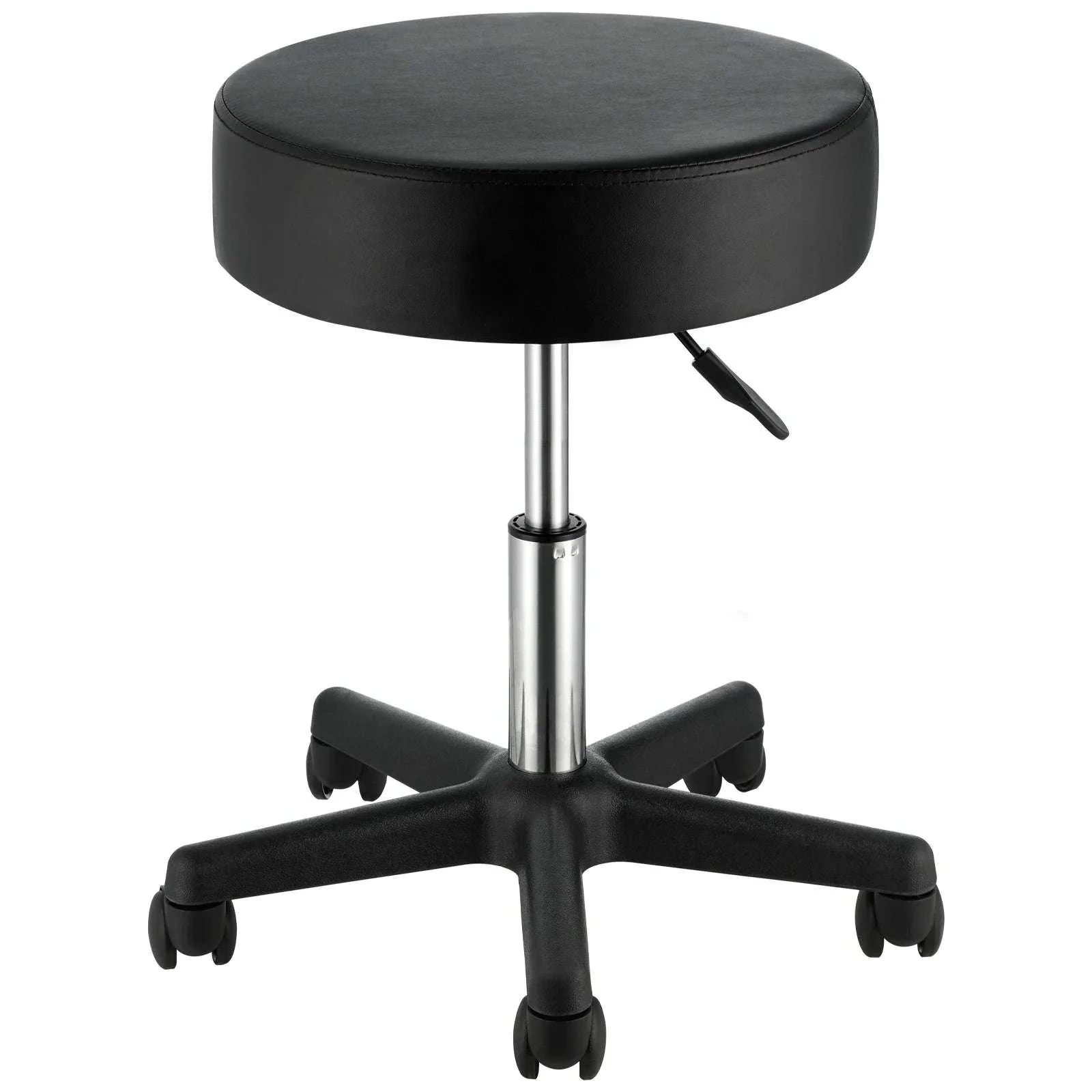 Adjustable Rolling Stool with Wheels 360° Swivel Salon Chair
