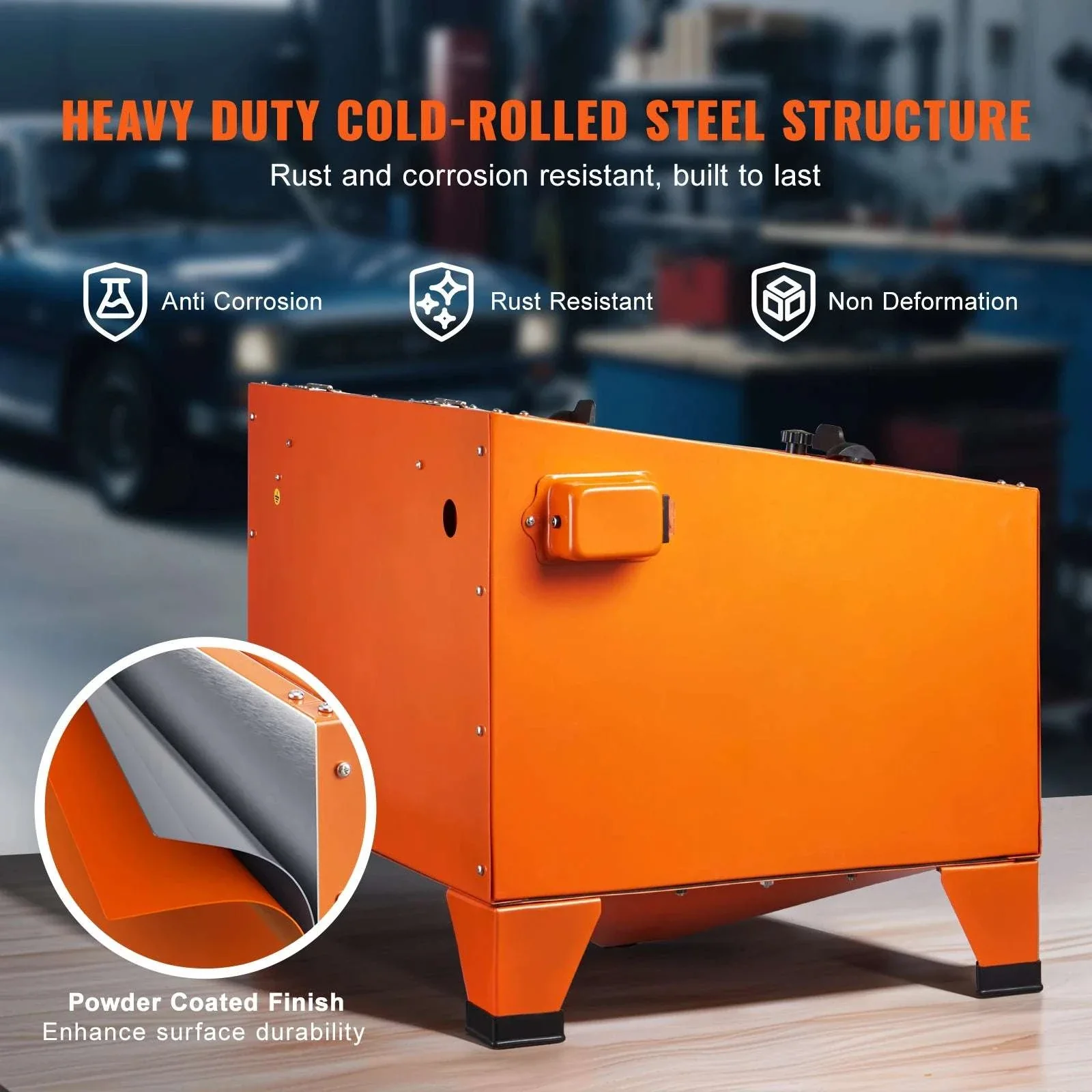Benchtop Sandblasting Cabinet 25/40/60 Gallon with Gun & Nozzles - Image 5