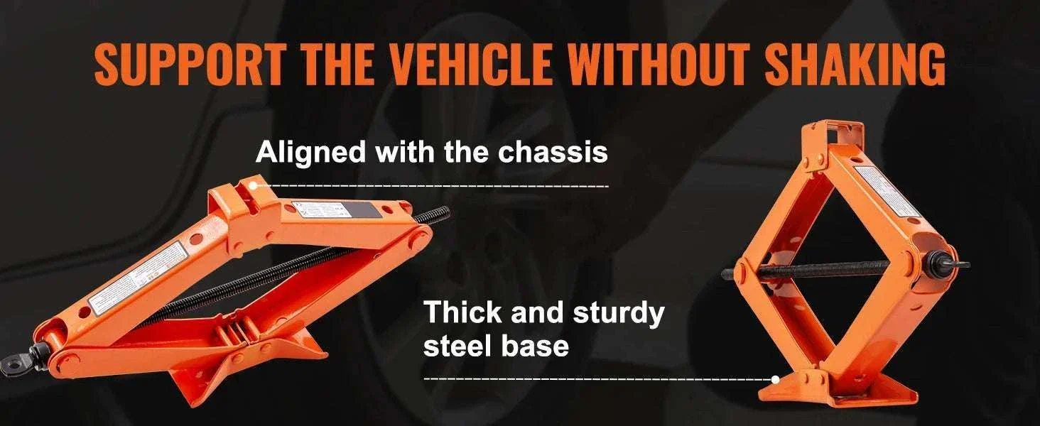 2.5 Ton Scissor Car Jack Kit with 3.7"–17.1" Lift Range - Image 11