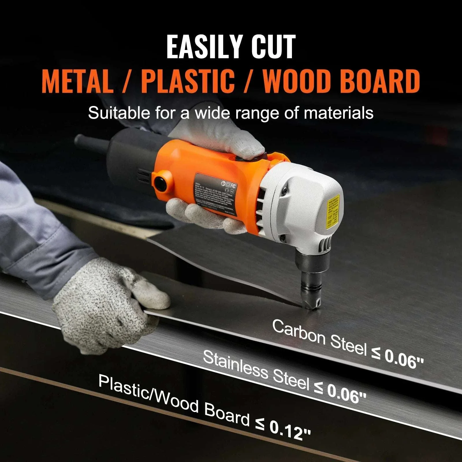 550W Sheet Metal Nibbler 2200RPM Electric Cutter with 360° Head - Image 2