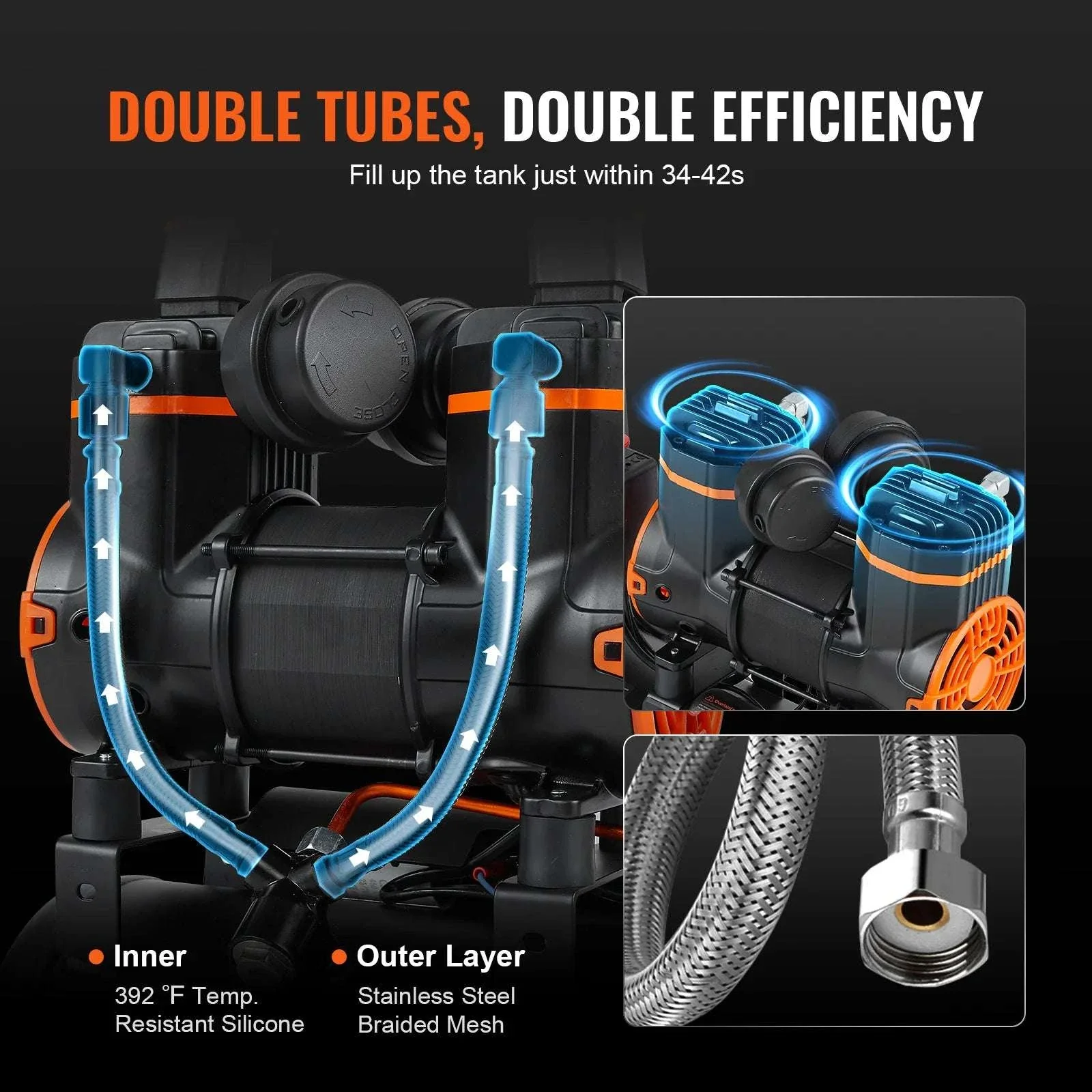 Quiet Oil-Free Air Compressor for Tire Inflation & Air Tools - Image 4