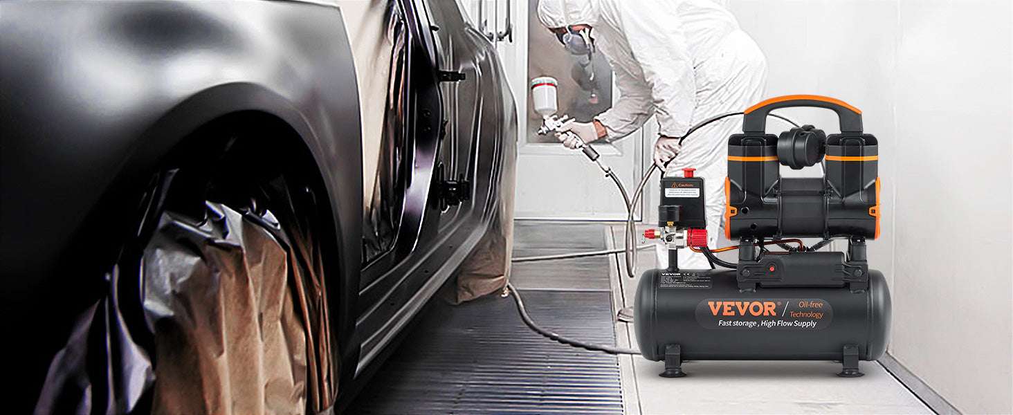 Quiet Oil-Free Air Compressor for Tire Inflation & Home Tools - Image 17