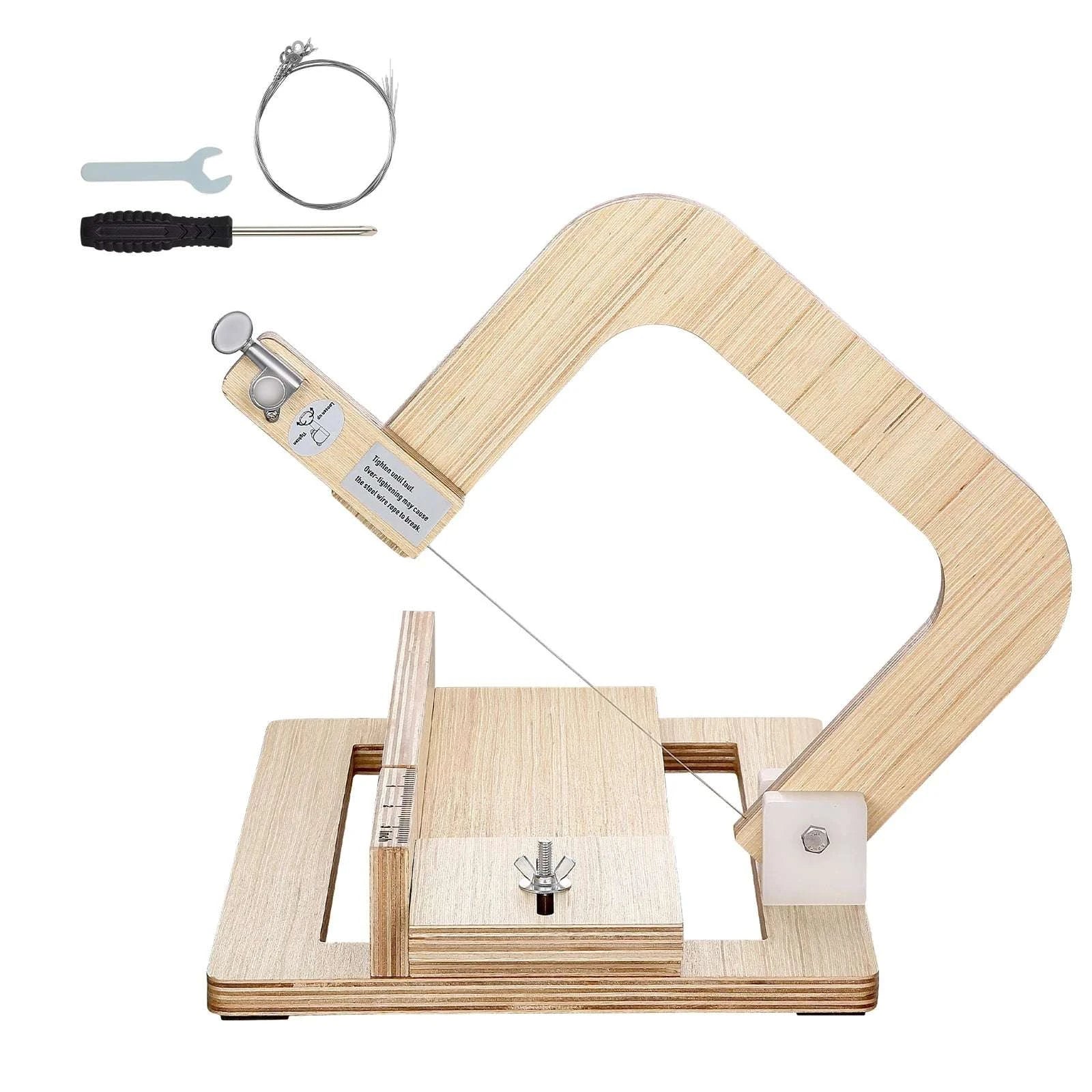 Adjustable Soap Cutter 0–2in with Wire Tension for Clean Even Bars