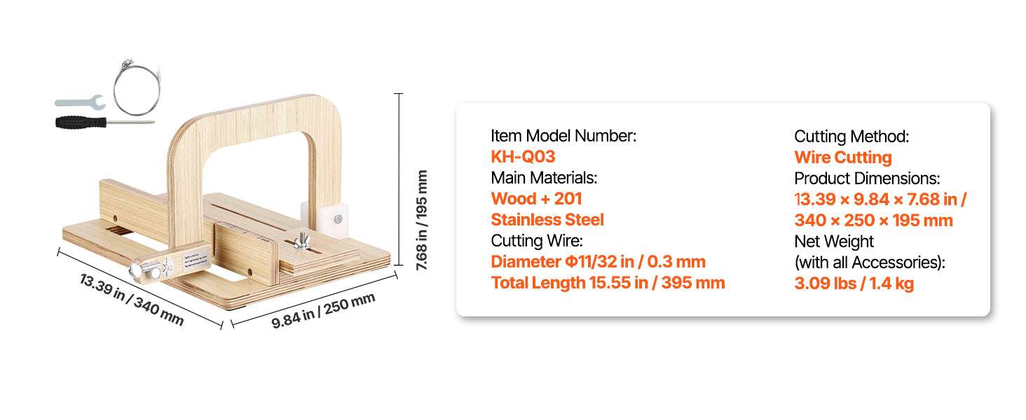 Adjustable Soap Cutter 0–2in with Wire Tension for Clean Even Bars - Image 13