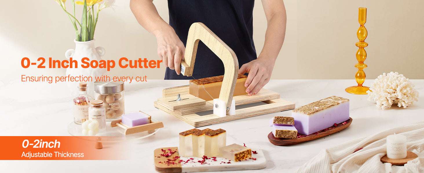 Adjustable Soap Cutter 0–2in with Wire Tension for Clean Even Bars - Image 8