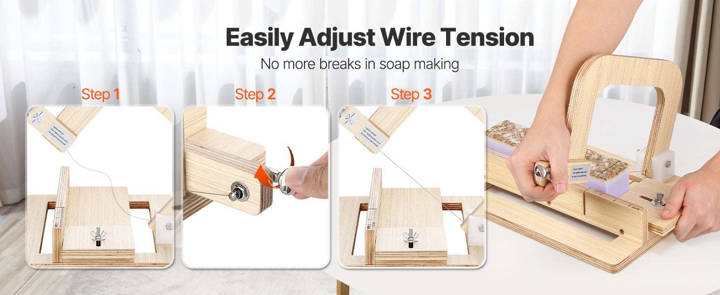 Adjustable Soap Cutter 0–2in with Wire Tension for Clean Even Bars - Image 9