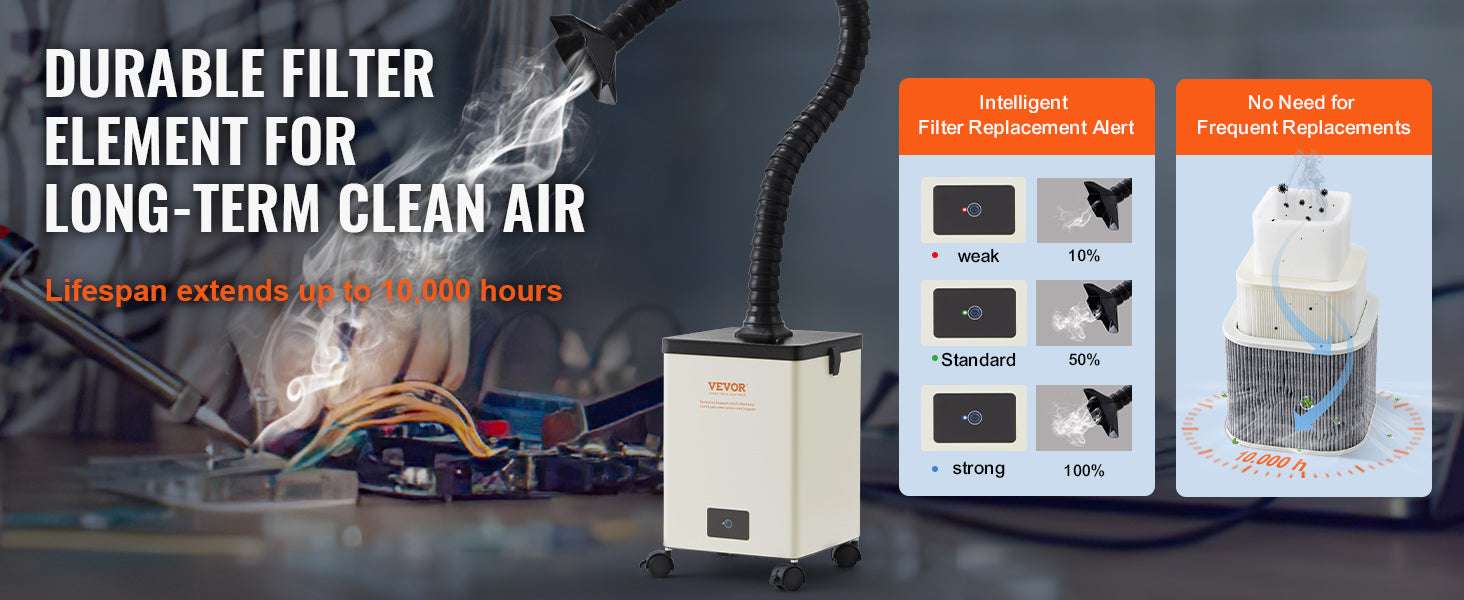 Solder Fume Extractor 100W/150W with 332m³/h Strong Suction - Image 10