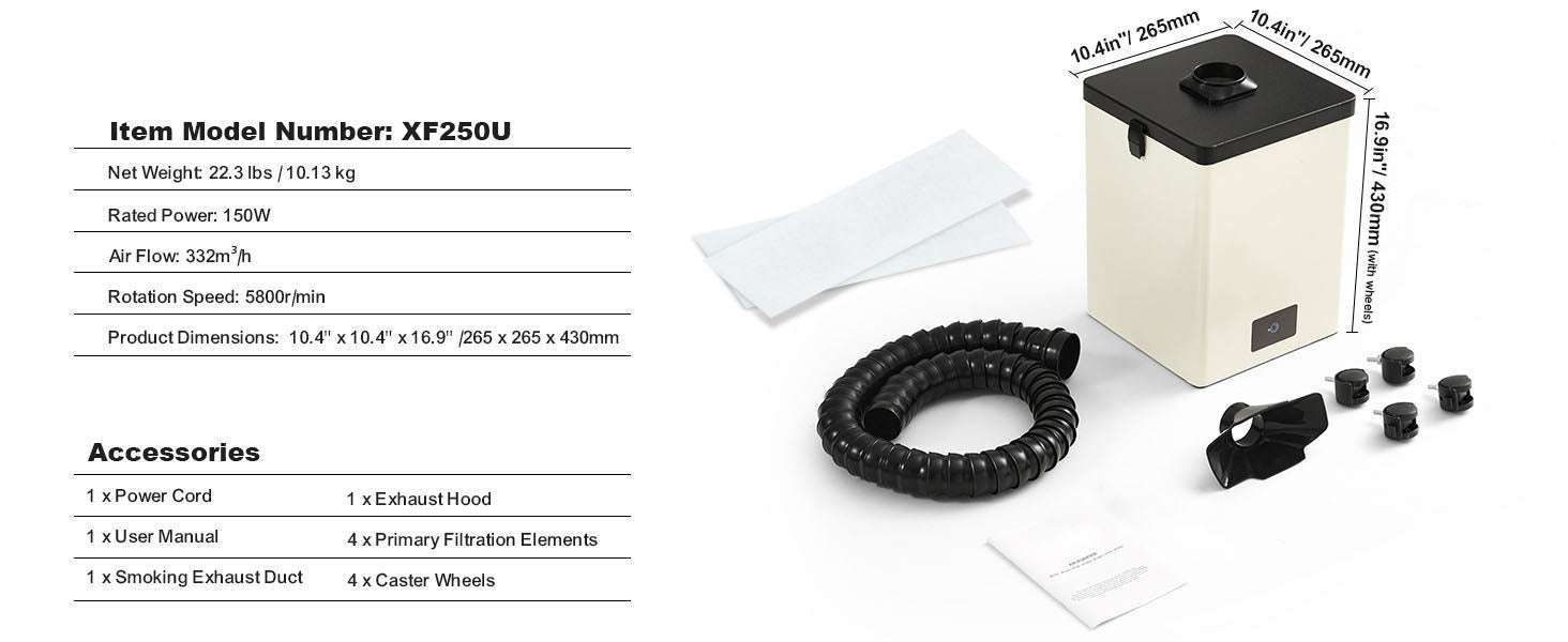 Solder Fume Extractor 100W/150W with 332m³/h Strong Suction - Image 13
