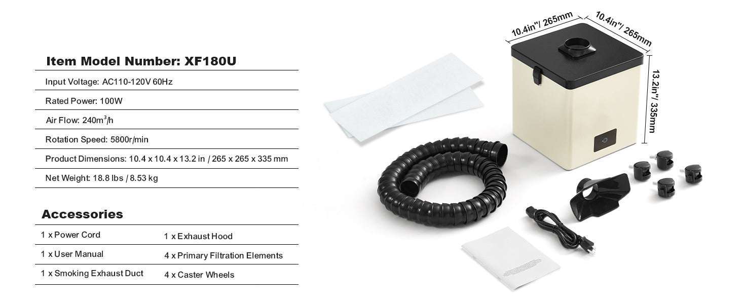 Solder Fume Extractor 100W/150W 332m³/h Smoke Absorber - Image 14