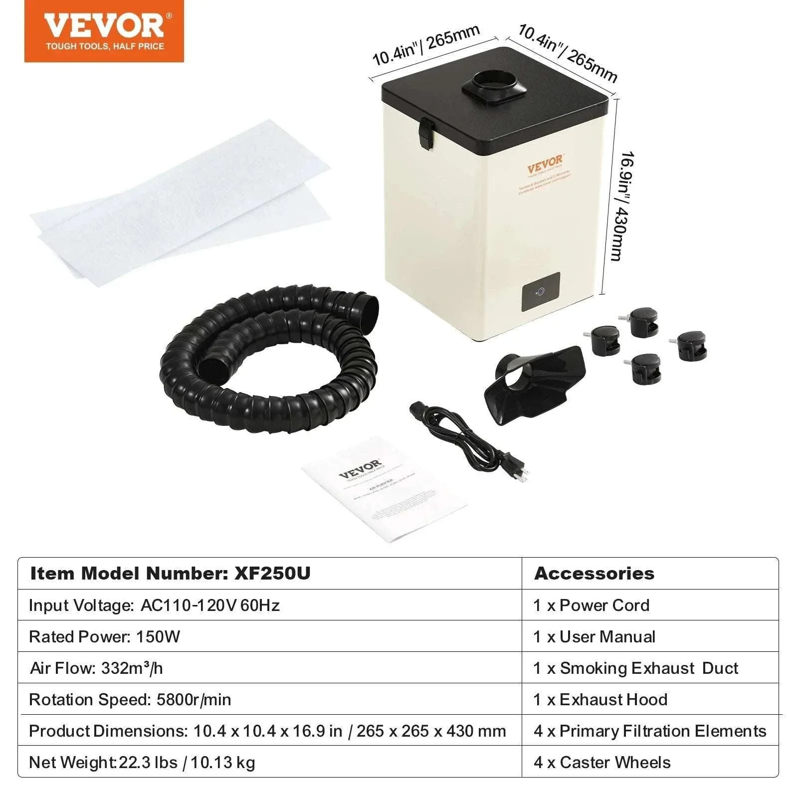 Solder Fume Extractor 100W/150W 332m³/h Smoke Absorber - Image 15