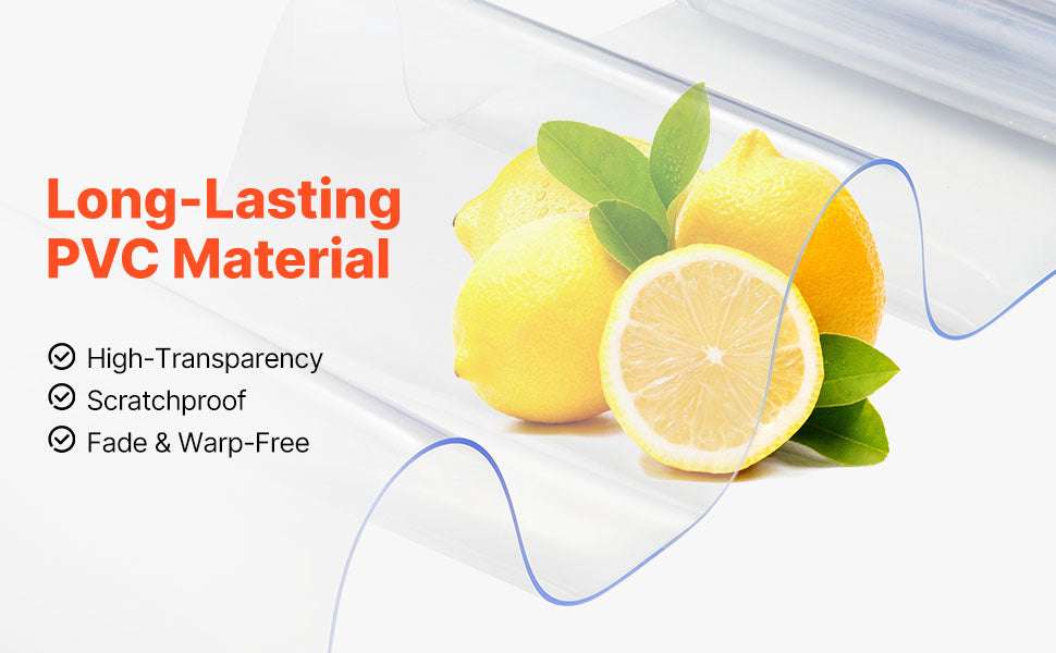 Clear PVC Strip Door Curtain 42" x 84" with 50% Overlap - Image 9