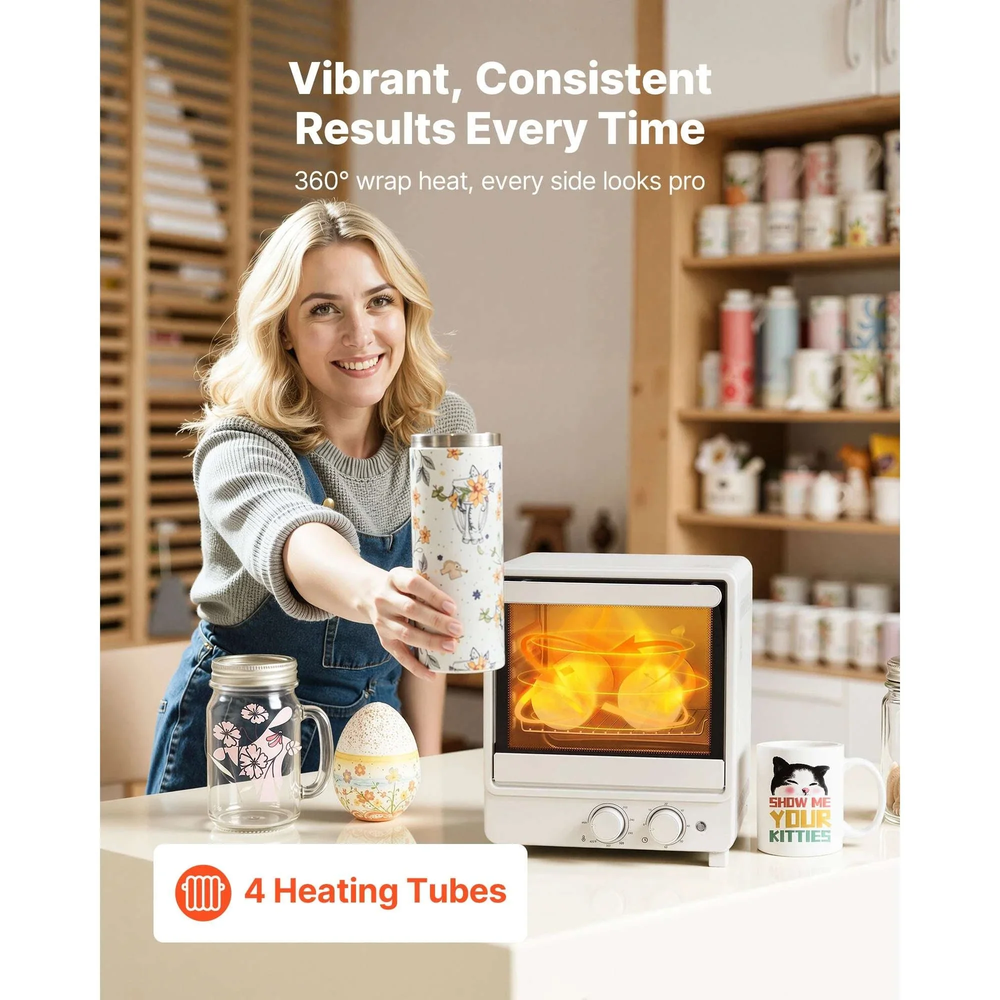 Sublimation Oven for Tumblers & Mugs 12L/24L 360° Heating Kit - Image 2