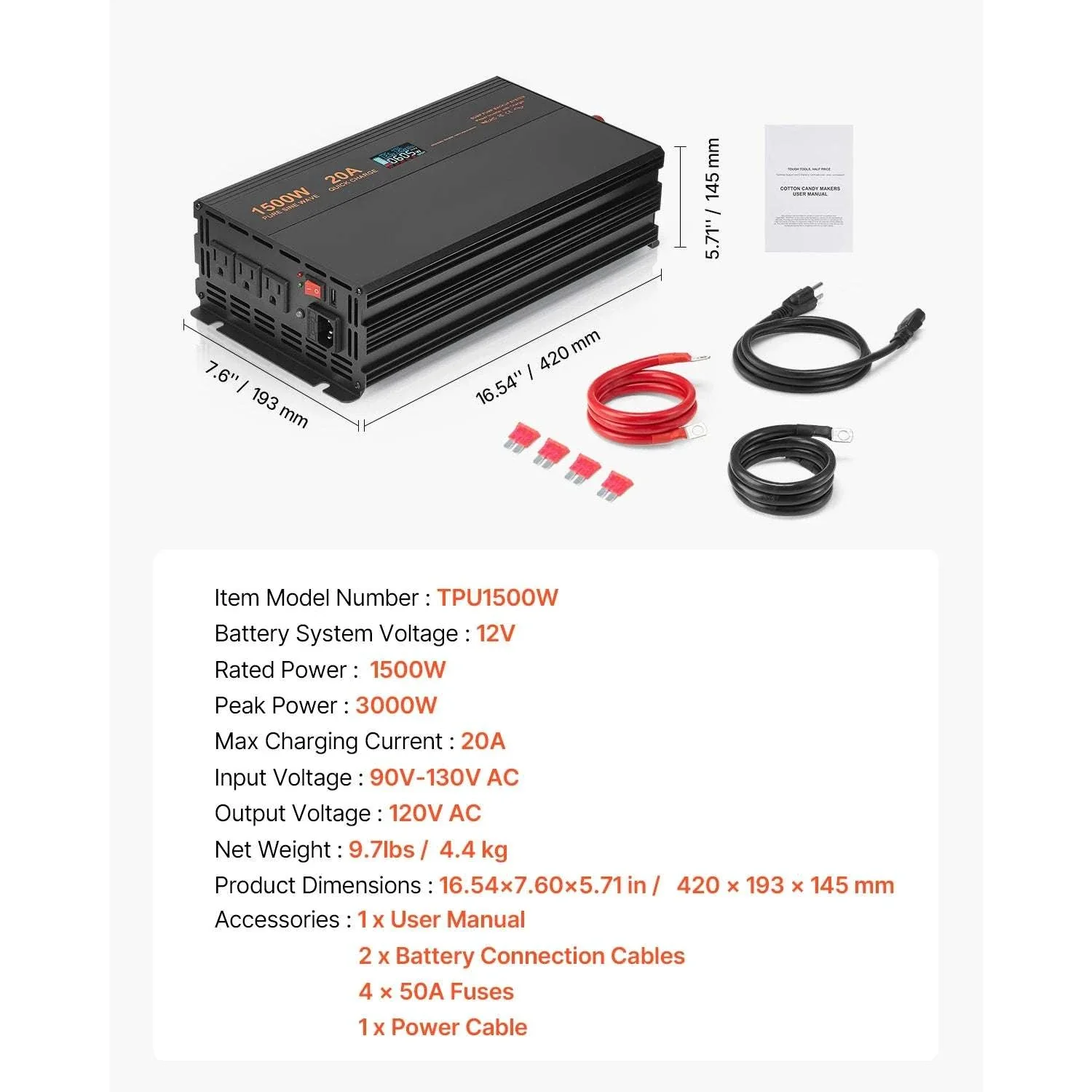 Sump Pump Battery Backup System 1500W / 3000W Auto Switch - Image 21