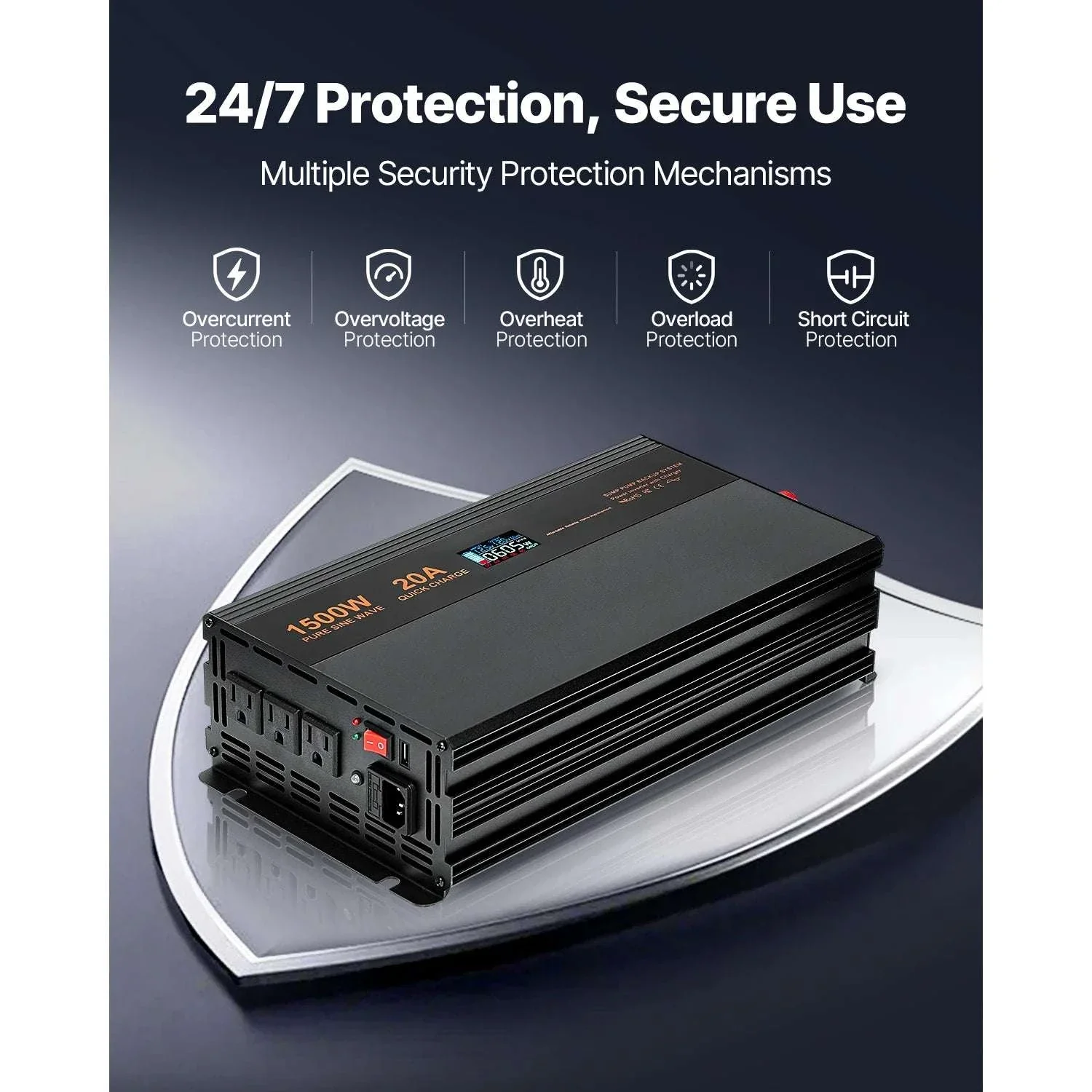 Sump Pump Battery Backup System 1500W / 3000W Auto Switch - Image 3